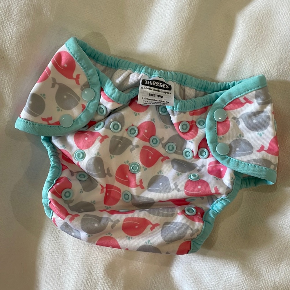 Swim Diaper, Whales Size Two (18-40 lbs)